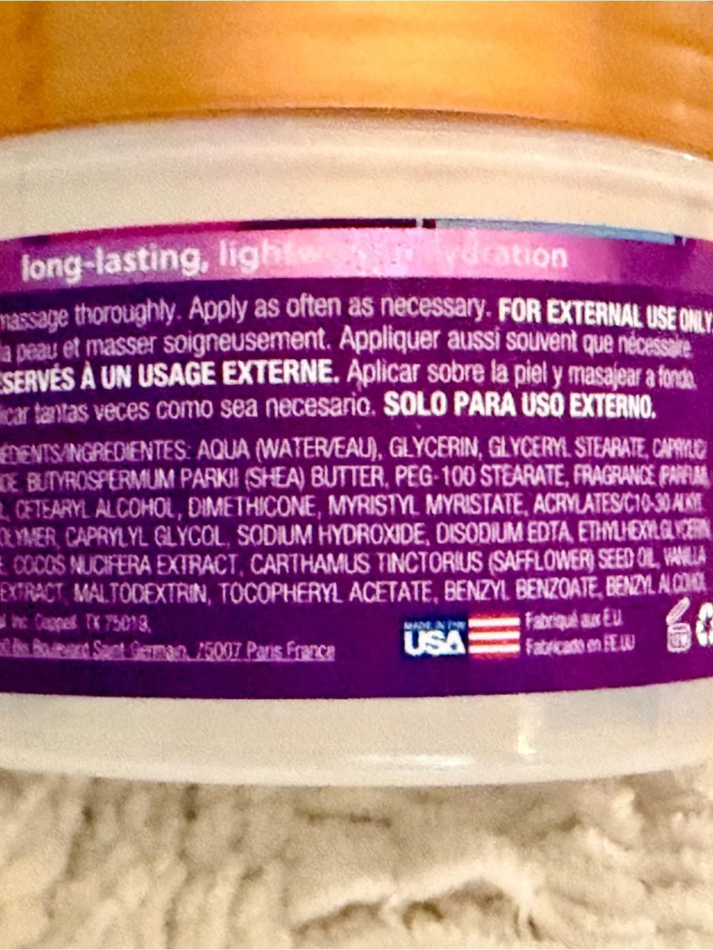 Sweet Cream Whipped Shea Butter